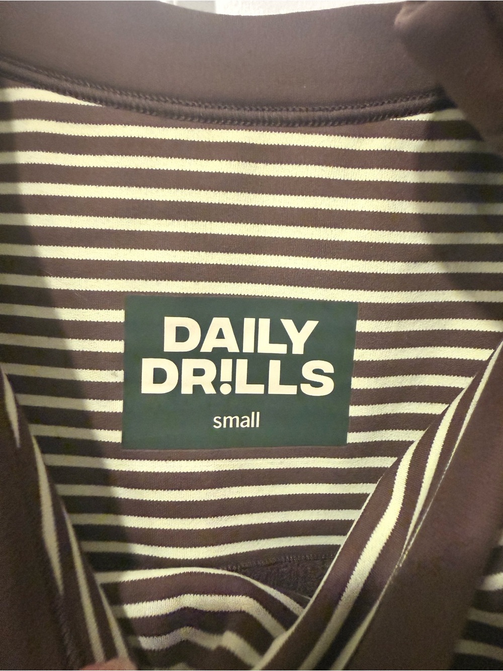 Daily Drills Green & Brown Striped Set - Picture 2 of 5